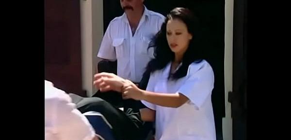  After heart seizure star of medical profession  begs his nurse Olivia Del Rio felicitates him with farewell intercourse ambulance car to confirm his assumptions